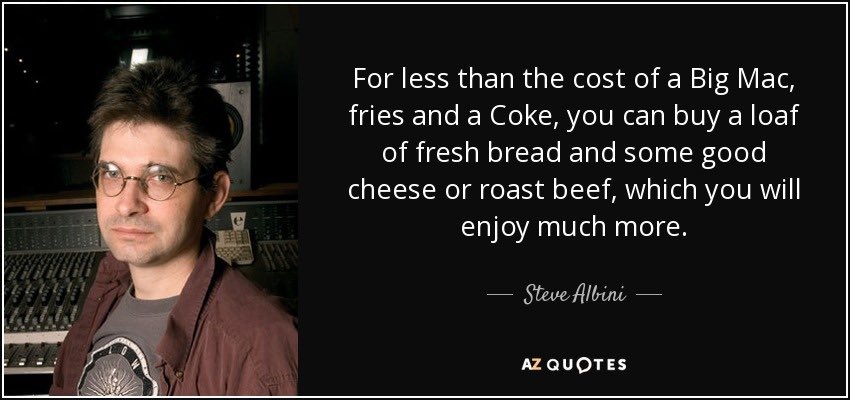 devastating to lose the man partly responsible for some of the greatest records of the last four decades, as well as this timeless piece of wisdom, rip