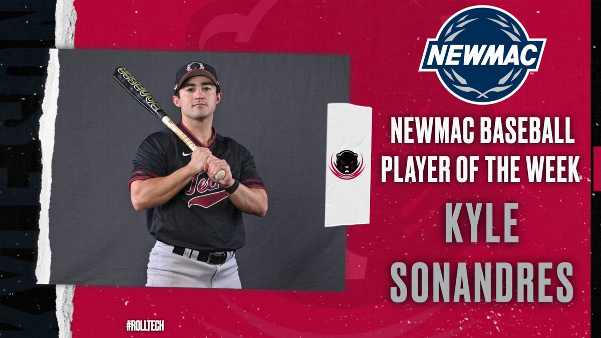 MIT Athletics (@mitathletics) on Twitter photo Congrats to Kyle Sonandres of <a href="/MIT_Baseball/">MIT Baseball</a> for being named the NEWMAC Player of the Week!! #RollTech
Release: tinyurl.com/cu6the3c Congrats to Kyle Sonandres of <a href="/MIT_Baseball/">MIT Baseball</a> for being named the NEWMAC Player of the Week!! #RollTech
Release: tinyurl.com/cu6the3c