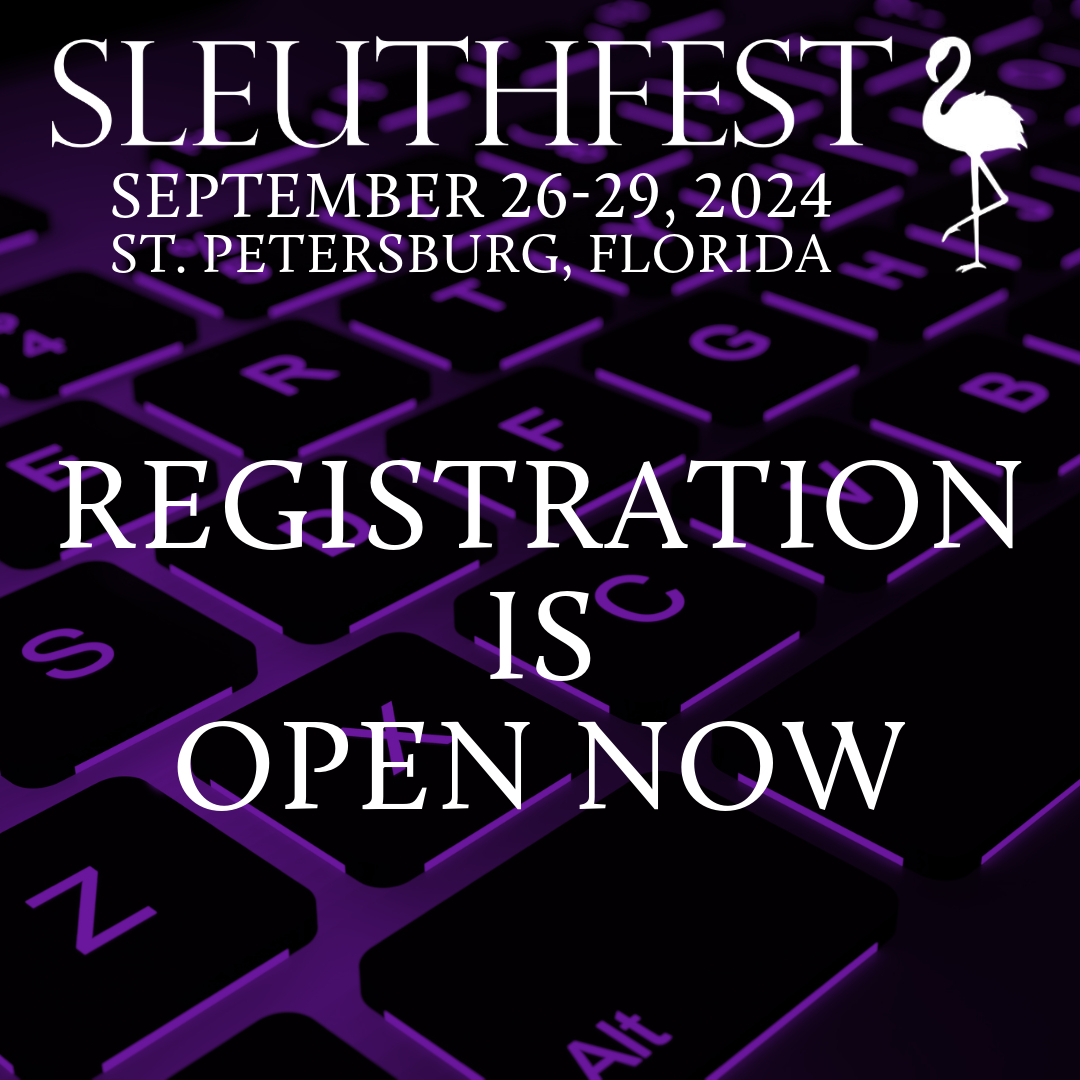 Join us for SleuthFest in September! Learn more and register at SleuthFest.com