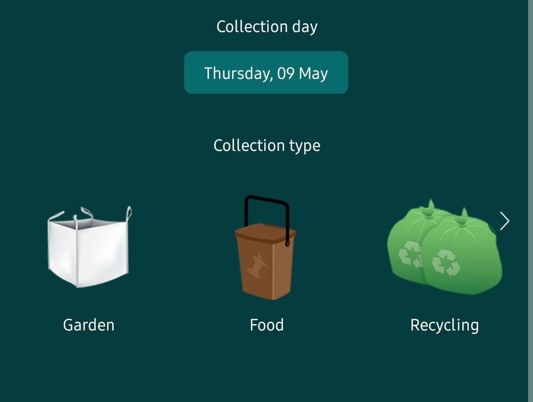 It's bin day tomorrow in Splott. For those on the new system it's food garden, with your red and blue bags. For those on the old system, it's food, garden and green bags.