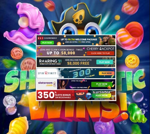 CASINOMAX, CHERRY JACKPOT, ROARING 21, SPINFINITY, SLOTSROOM & SLOTS NINJA - 350% + 35 SPINS NEW SLOT 'SHELLTASTIC WINS' - NEW PLAYERS
tinyurl.com/35n7zdce
#casinomax #cherryjackpot #roaring21 #spinfinity #slotsroom #slotsninja #depositbonus #newslotgame