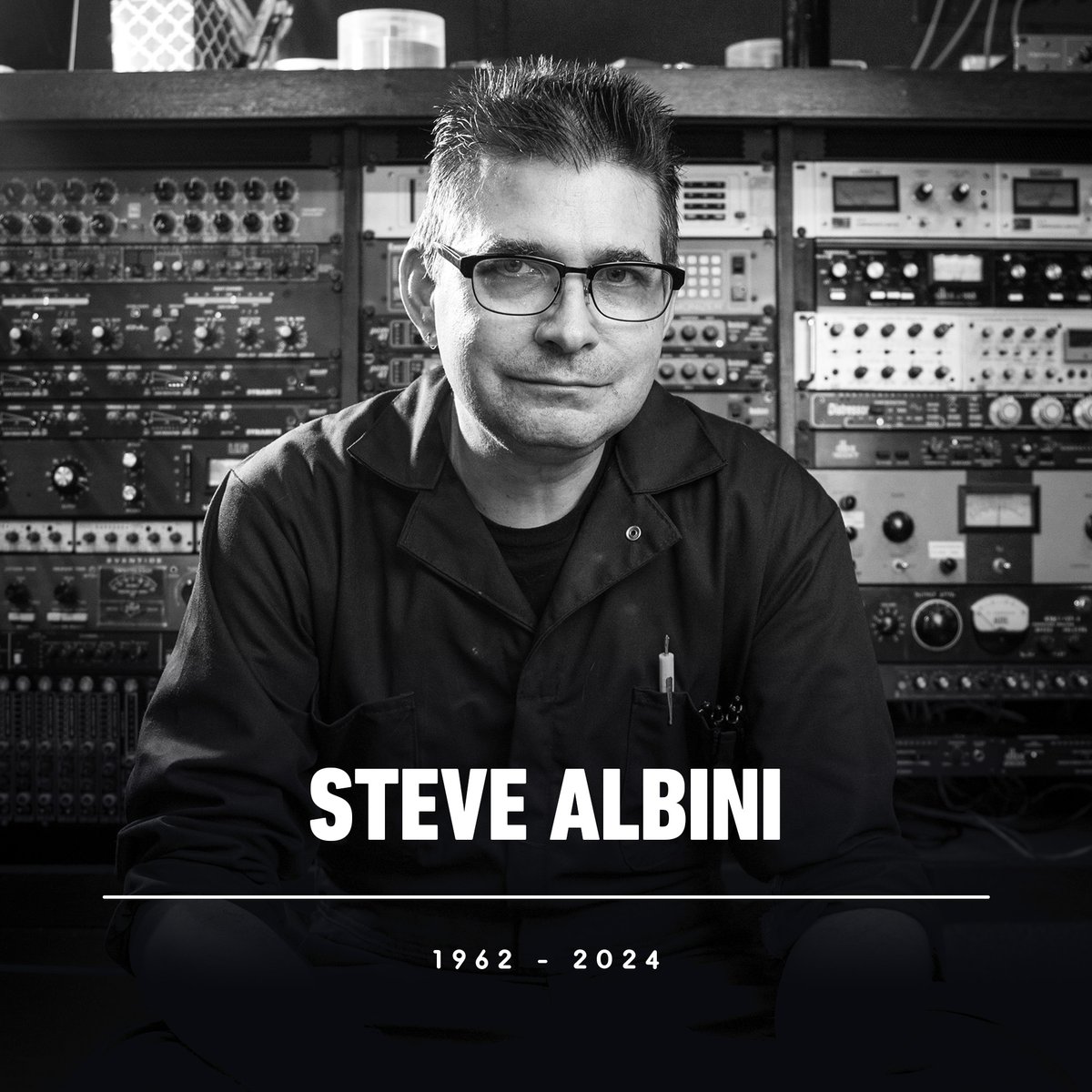 Steve Albini, the legendary musician and producer who helped develop the sound on iconic albums by Nirvana, Pixies, Bush, PJ Harvey, and more, has died at the age of 61.