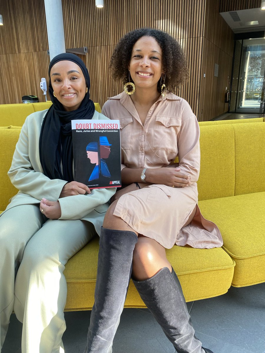 We are busy getting ready for the launch of our groundbreaking report Doubt Dismissed. Here are the brilliant authors Nisha Waller and Naima Sakande holding the final product. Well done ladies 🙌