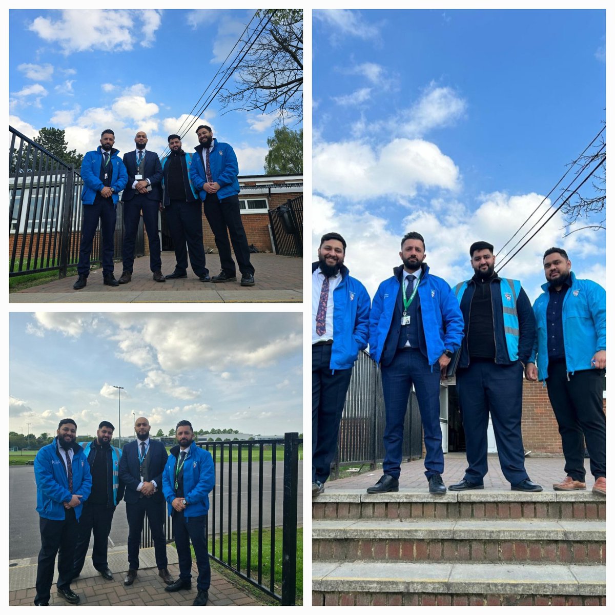 Here are the men in blue 💎. Matched by the cobalt sky 🤗 😁 @markmailer @CHSGheadteacher @ChallneyBoys @Challney_Girls @Aabid_Khan_ @unlock_educate @ShafiTeachesit @unleashing_me