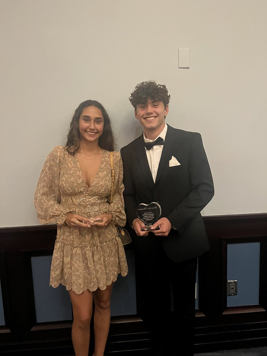 What an incredible event last night at the 12 annual Heart of a Champion Scholarship Award dinner, where our very own Mady culver and classmate Paul DeSousa represented <a href="/TCCrusader/">TC Crusader Athletics</a> and were honored with their awards.