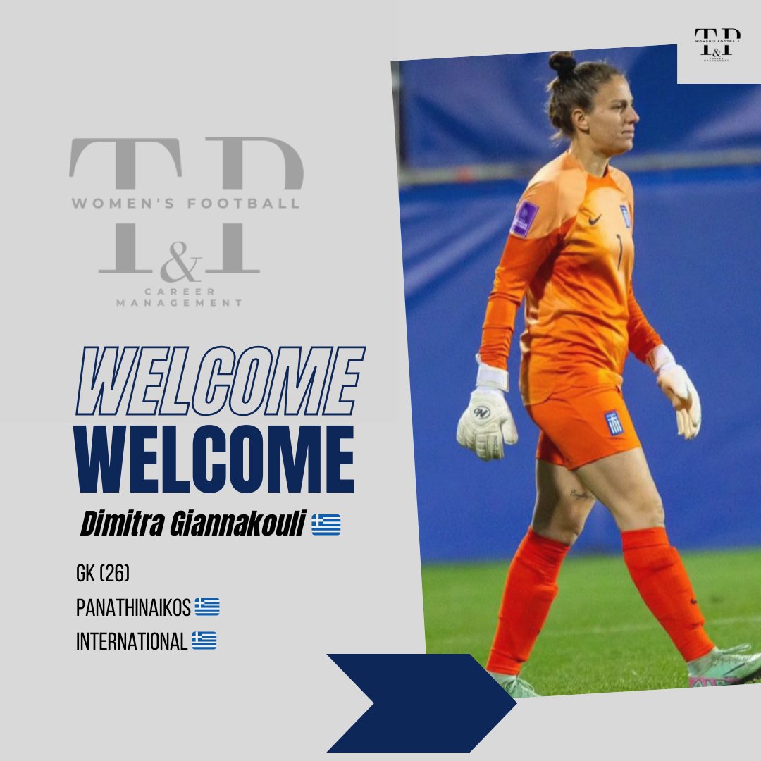 🚨🎂Special announcement 🚨 
Today we officially welcome @demigian8 to @tedeschi_e_partners_management on her birthday! 🎂🎉🎈
The strong GK is a 🇬🇷 International and is defending the colors of @panathinaikos_1908 ⚪🟩 this year. 
Welcome to T&P Dimitra.. continues on Instagram👀