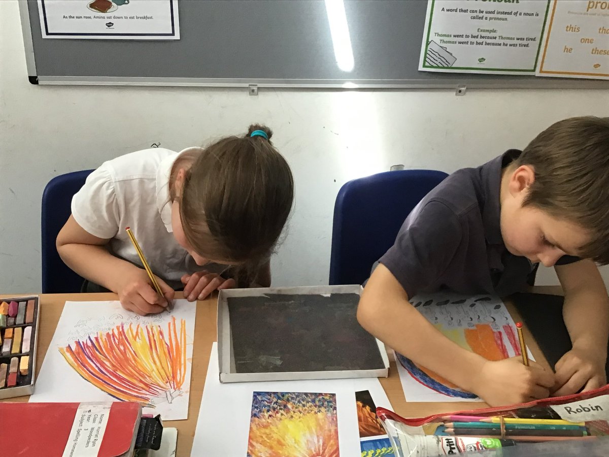 GoodrichCESch's tweet photo. We have been looking at different artwork to symbolise the Pentecost to help us create our own. #GSwoodpeckers #GSchre #GSchart https://t.co/MwLhzv87TR