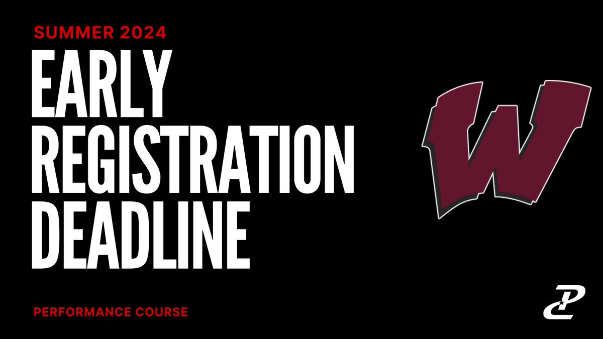 The Early Registration Deadline for Wylie High School is just 1 week away! This summer #EverythingMatters‼️ Don’t miss out on the opportunity to save some money by securing your spot before May 15th! Take advantage by getting signed up NOW! performancecourse.com/school-distric…