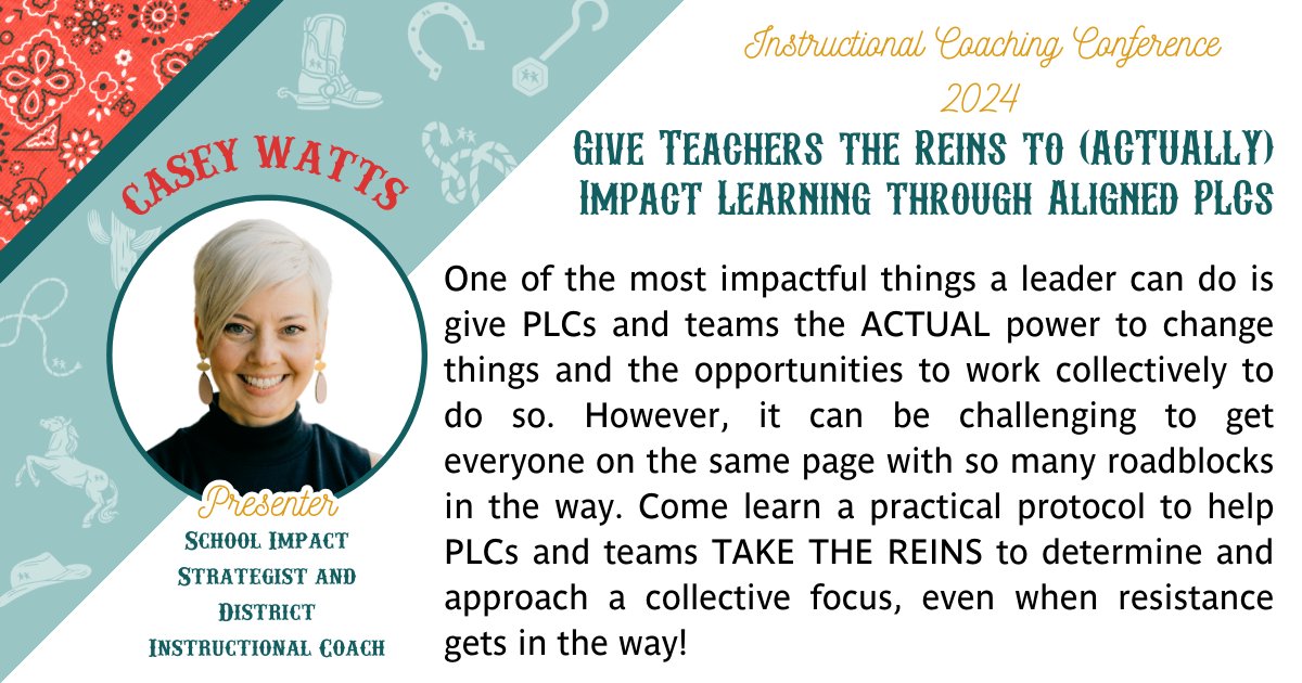 We'd like to introduce y'all to another amazing presenter for Instructional Coaching Conference 2024!   

 🌵 Casey Watts 🌵 

Visit our website for conference info and to see a list of all presenters! 
events.esc13.net/icc/presenters/
 #ICCTX #Educoach #instructionalcoaching