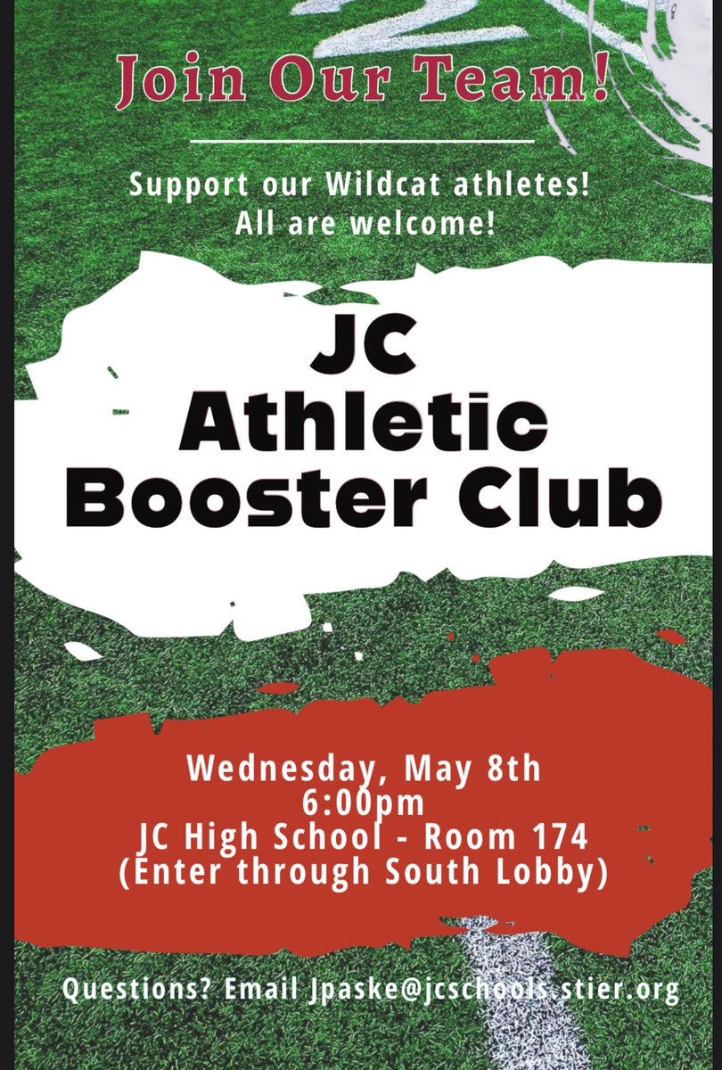 JC Athletic Booster Club Meeting tonight!  #gowildcats