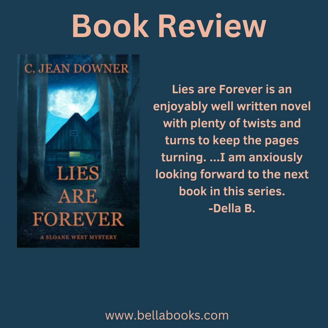 The awesome reviews for C. Jean Downer's Lies are Forever continue to come in. For more information on this title visit bellabooks.com/product/978164…