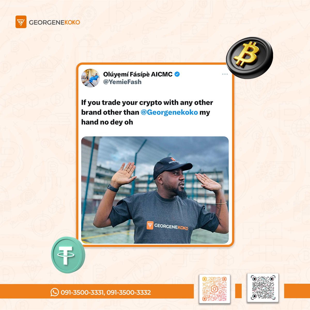 Real Recognizes Real 🤝 @YemieFash Trade your Crypto assets with a trusted brand! Send a DM to get started Now! #cryptocurrency #btc #naira #usdt