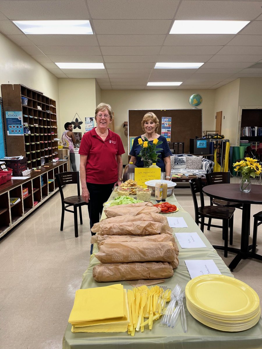 Thank you to Emmanuel Episcopal Church who provided lunch for the faculty and staff at Bryan Elementary School in honor of Teacher Appreciation Week! #WeAreHCS