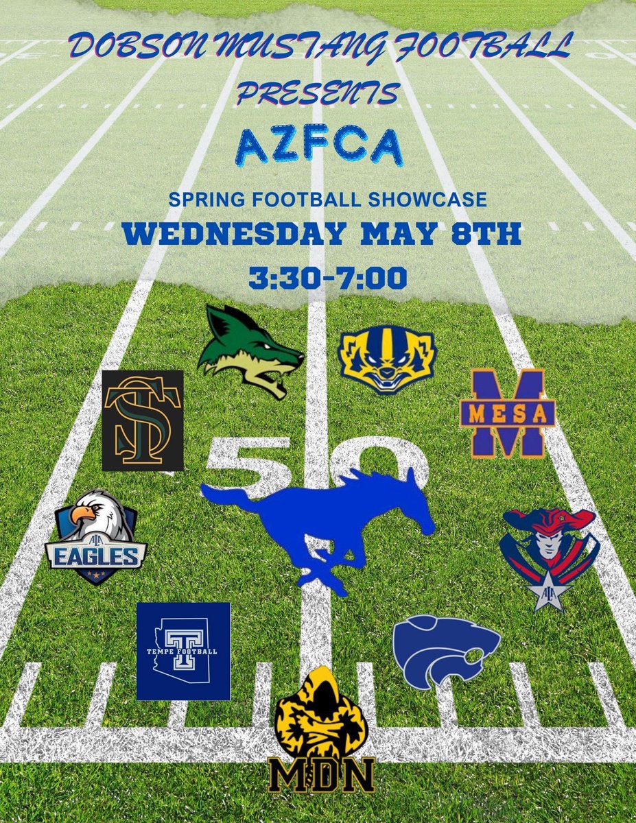 🚨TODAY🚨 Coaches come check out our @alaqcfootball team and other valley football teams at the @AzFBCoaches 2024 College Showcase @DobsonFootball. Today, May 8th at 1501 W Guadalupe Rd, Mesa, AZ 85202. Session 1 (3:30 to 5:15) Field 1: Dobson Field 2: Mesa Field 3: Skyline…