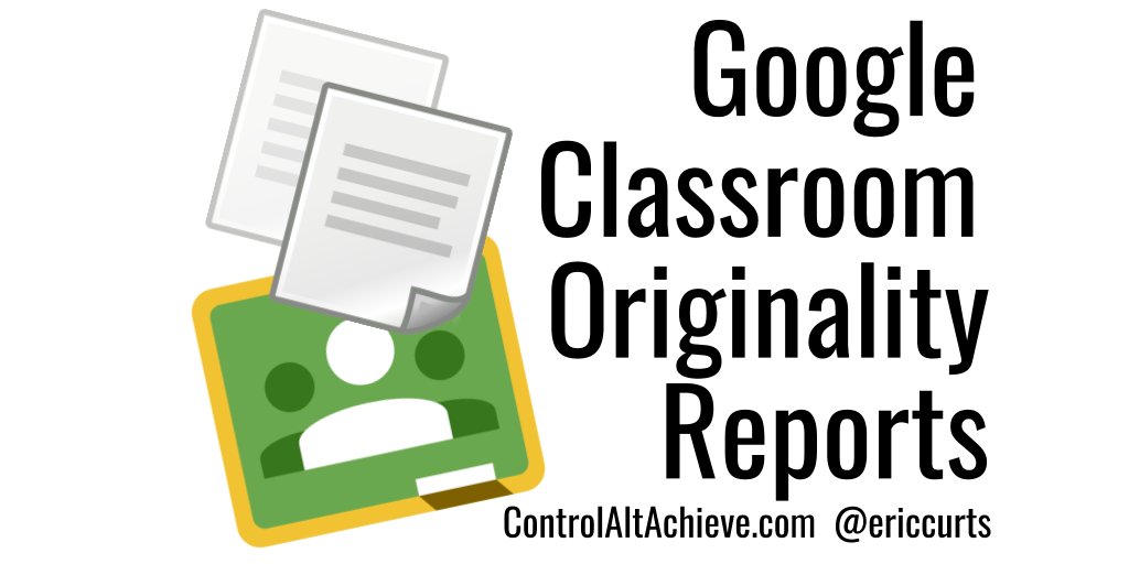 Using Originality Reports in Google Classroom for Plagiarism and Citation Needs controlaltachieve.com/2021/01/origin… #GSuiteEDU
#controlaltachieve