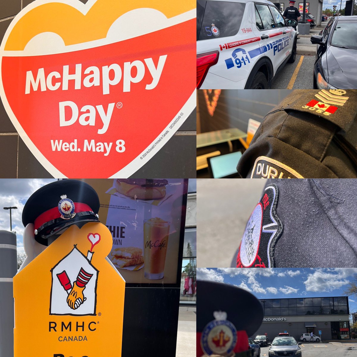 Our Team, along with @CityofPickering Fire, supported our local @McDonaldsCanada locations for #McHappyDay - feel free to stop by and show your support! #Community ^bb