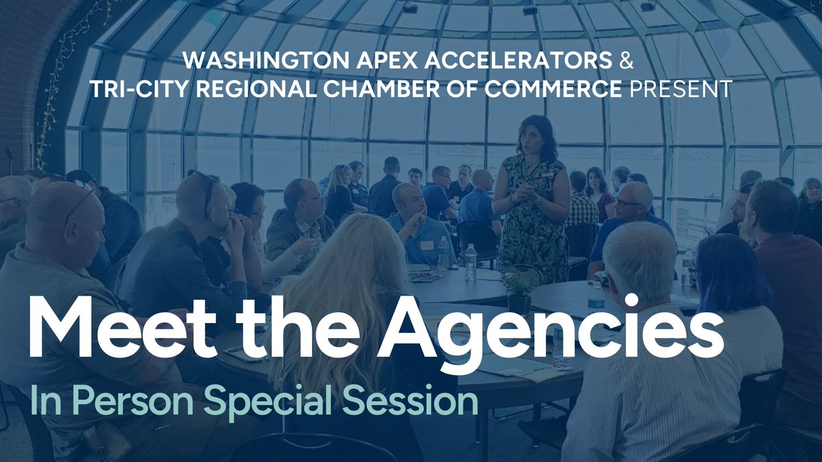 Next Tuesday - Meet representatives from @RichlandWA, @Pasco_WA, @BenCoWAGov, and Port of Pasco to better understand how to do business with them. Register for Meet the Agencies - Tri-Cities - washingtonapex.ecenterdirect.com/events/854108?… #Government #Contracting #Business