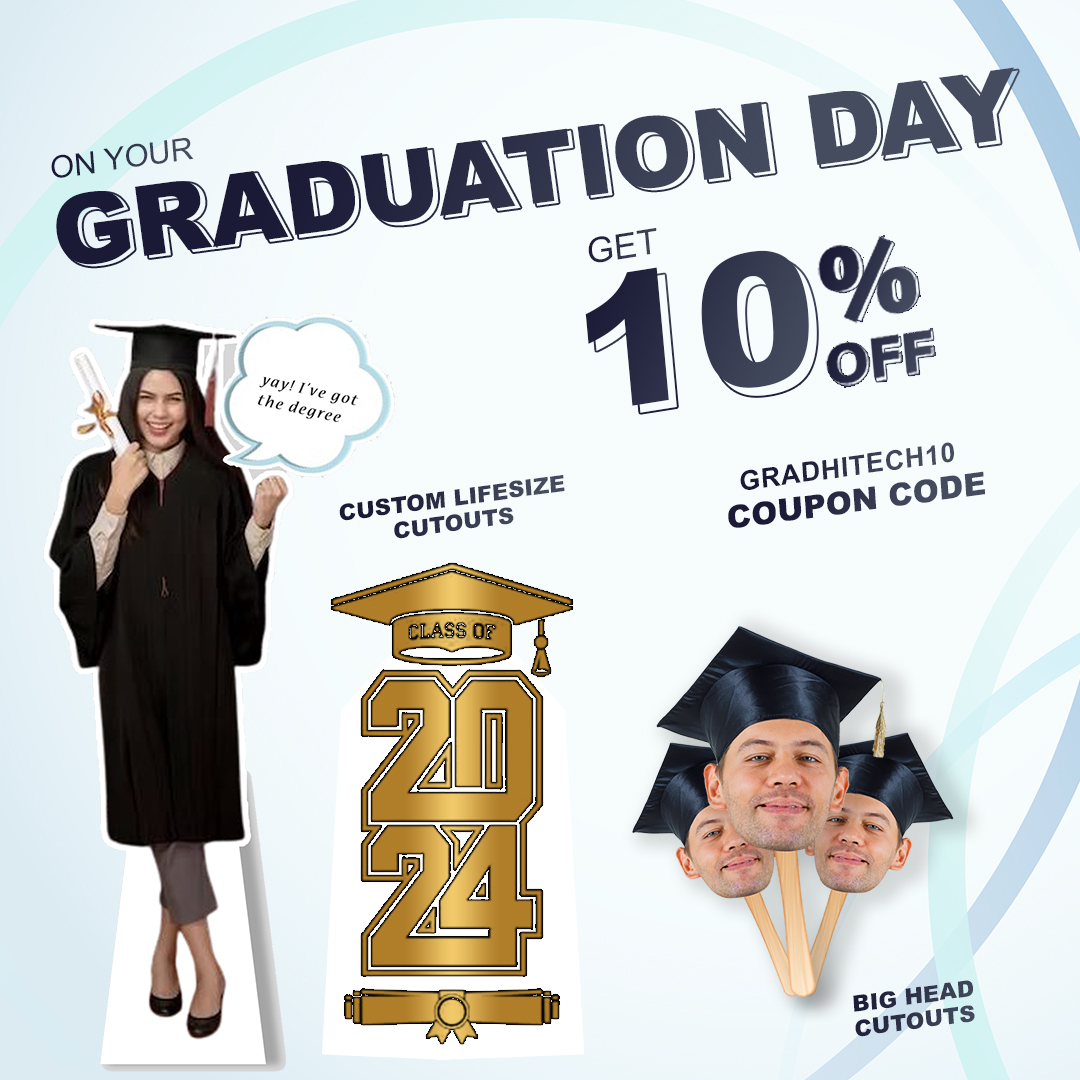 Curate a unique display of graduation memories with our unique collection of graduation Cutouts and Statuettes. Order Now! Link in Bio.
.
.
#homedecor #bigheadcutouts #graduate #gifts #personisedgifts #giftsforhim #giftsforher #DIY #memories #giftingideas