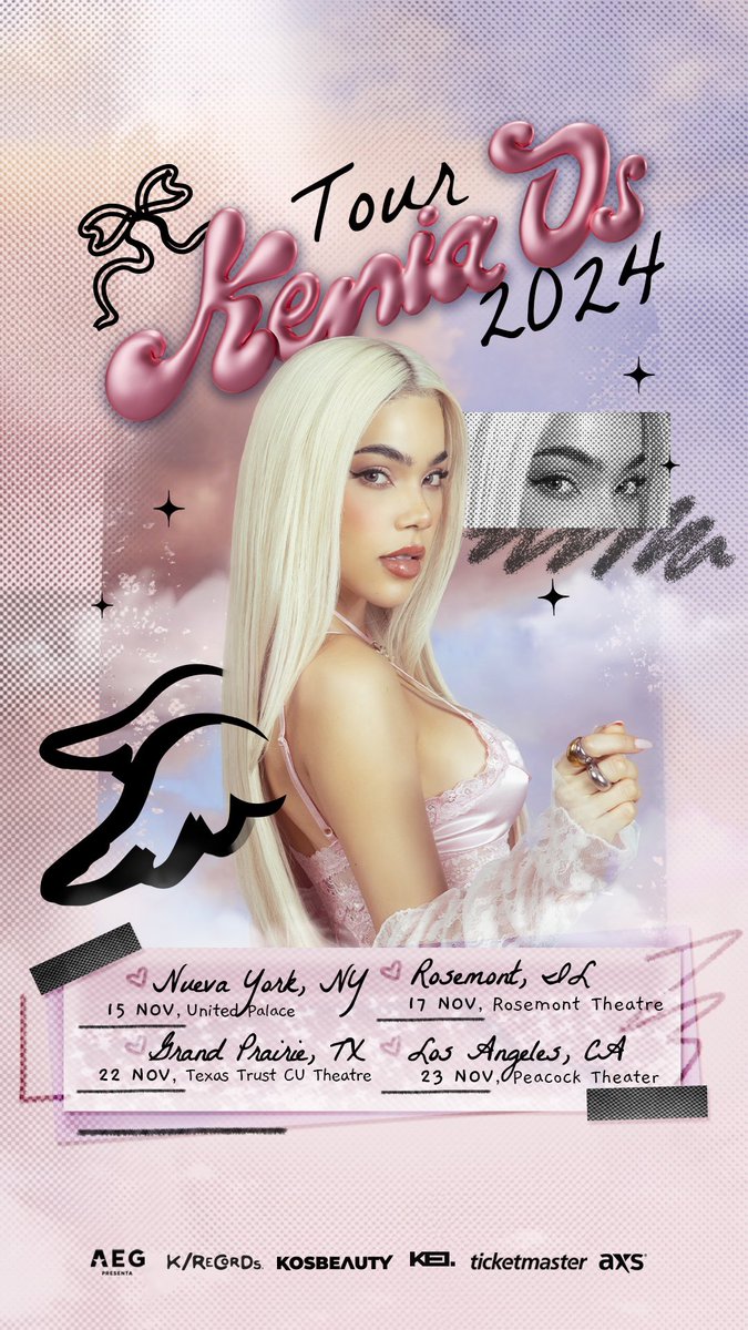 keniaos's tweet image. Preventa en 🇺🇸 Ya Disponible! 
🎟️ Código de Preventa: PINK

linktr.ee/KeniaOsPinkAur…