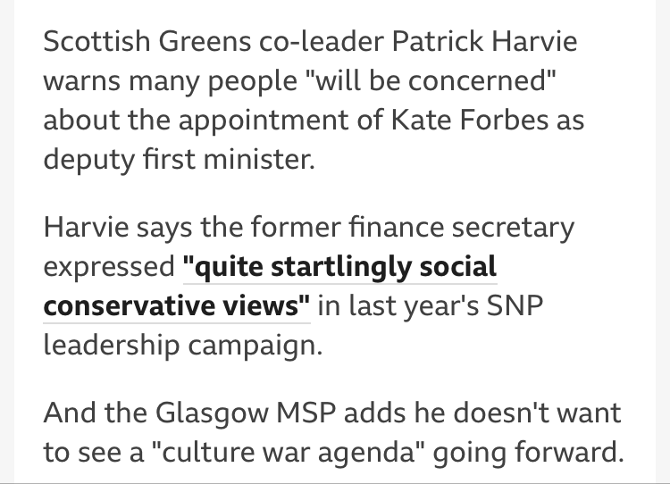 No more culture wars, says Patrick Harvie, pulling out a bazooka