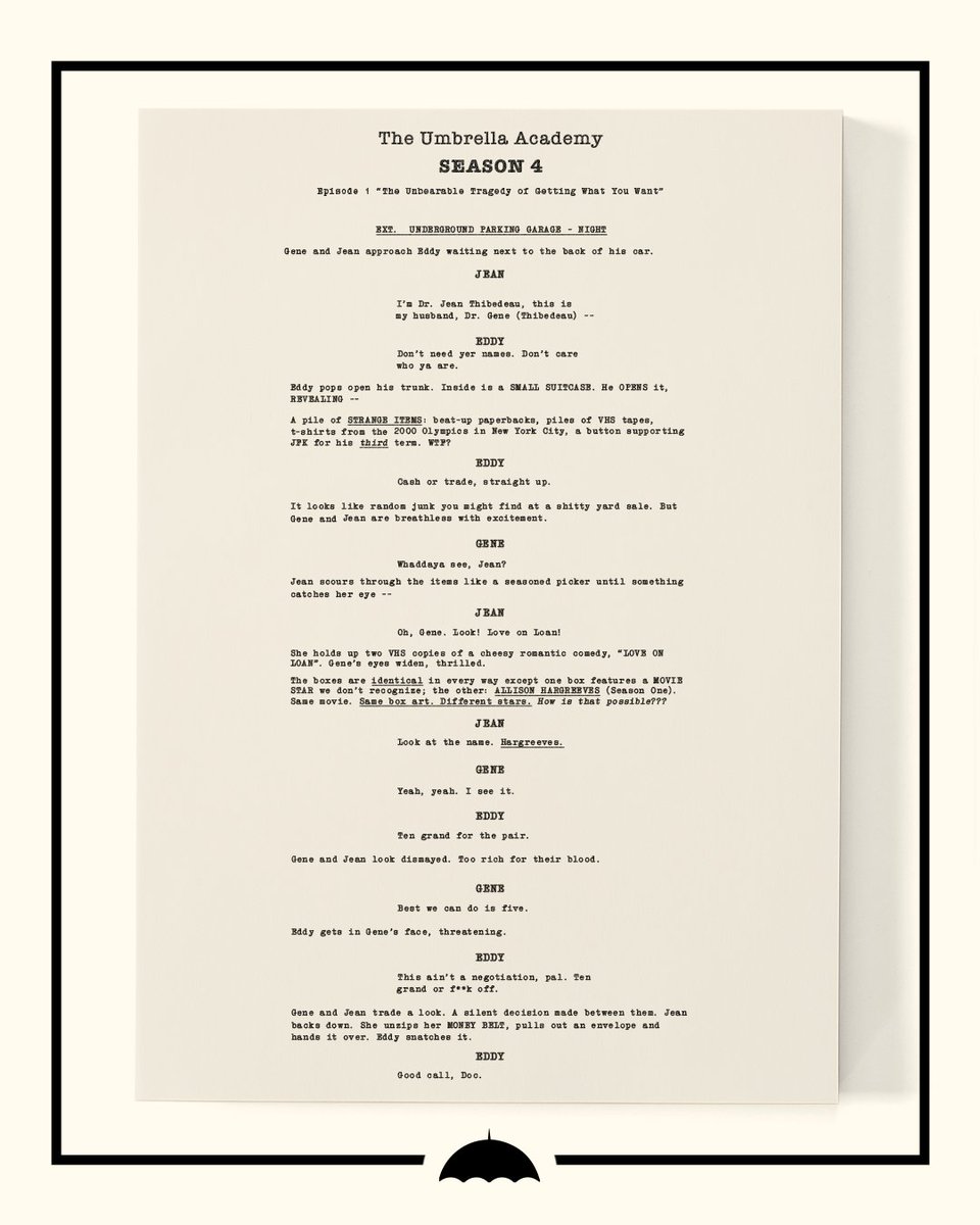 three more months brellies 🔍 now excuse me while i zoom in and obsess over every detail 🔍🔍🔍🔍🔍🔍🔍 the final season of the umbrella academy is out on aug 8!