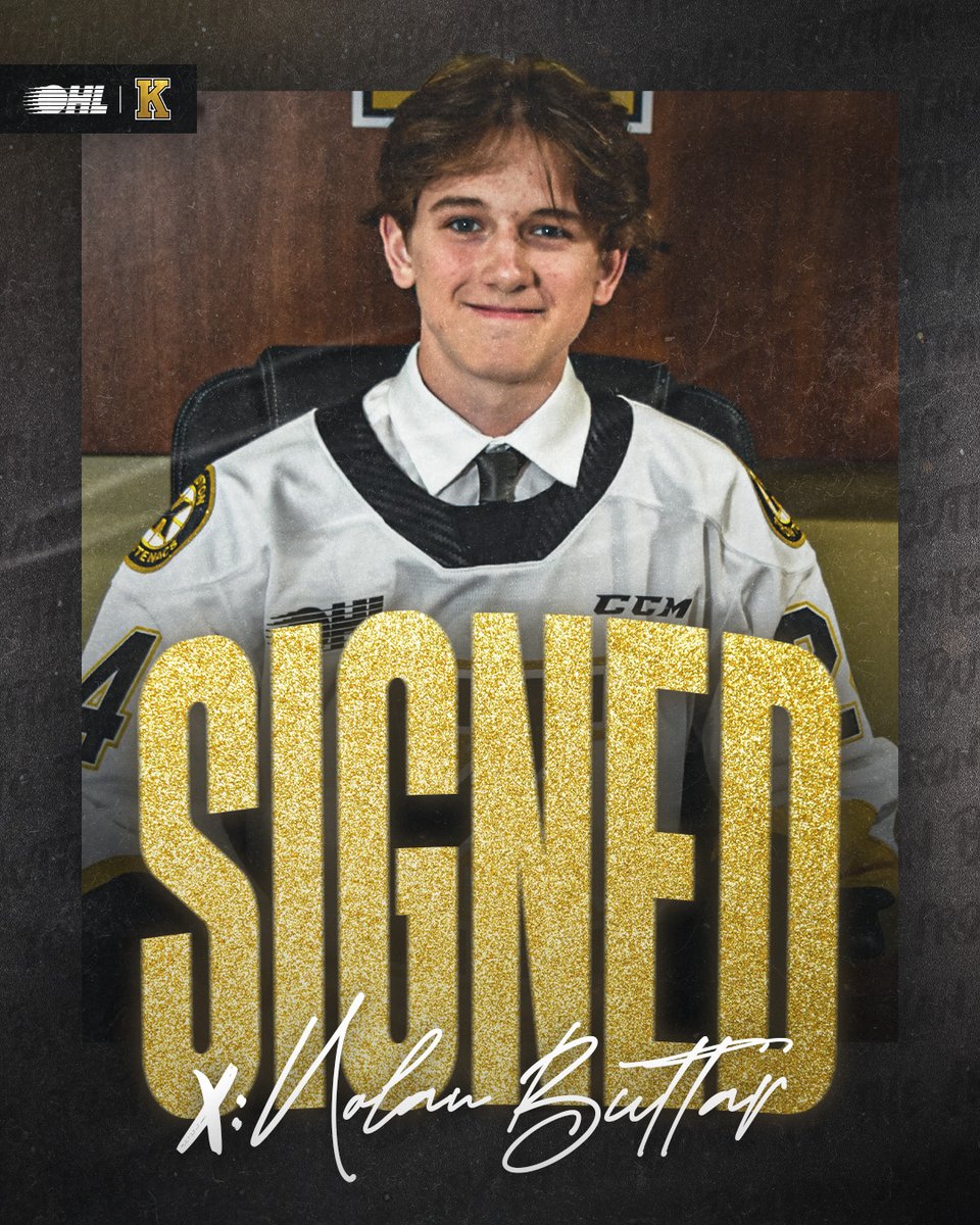 Smooooth as Buttar 😏 Our 26th overall pick from the 2024 OHL Priority Selection has committed to the Frontenacs! Welcome to the Fronts Family, Nolan! ⚫️🟡 MORE➡️: chl.ca/ohl-frontenacs… #BearTheK | @OHLHockey