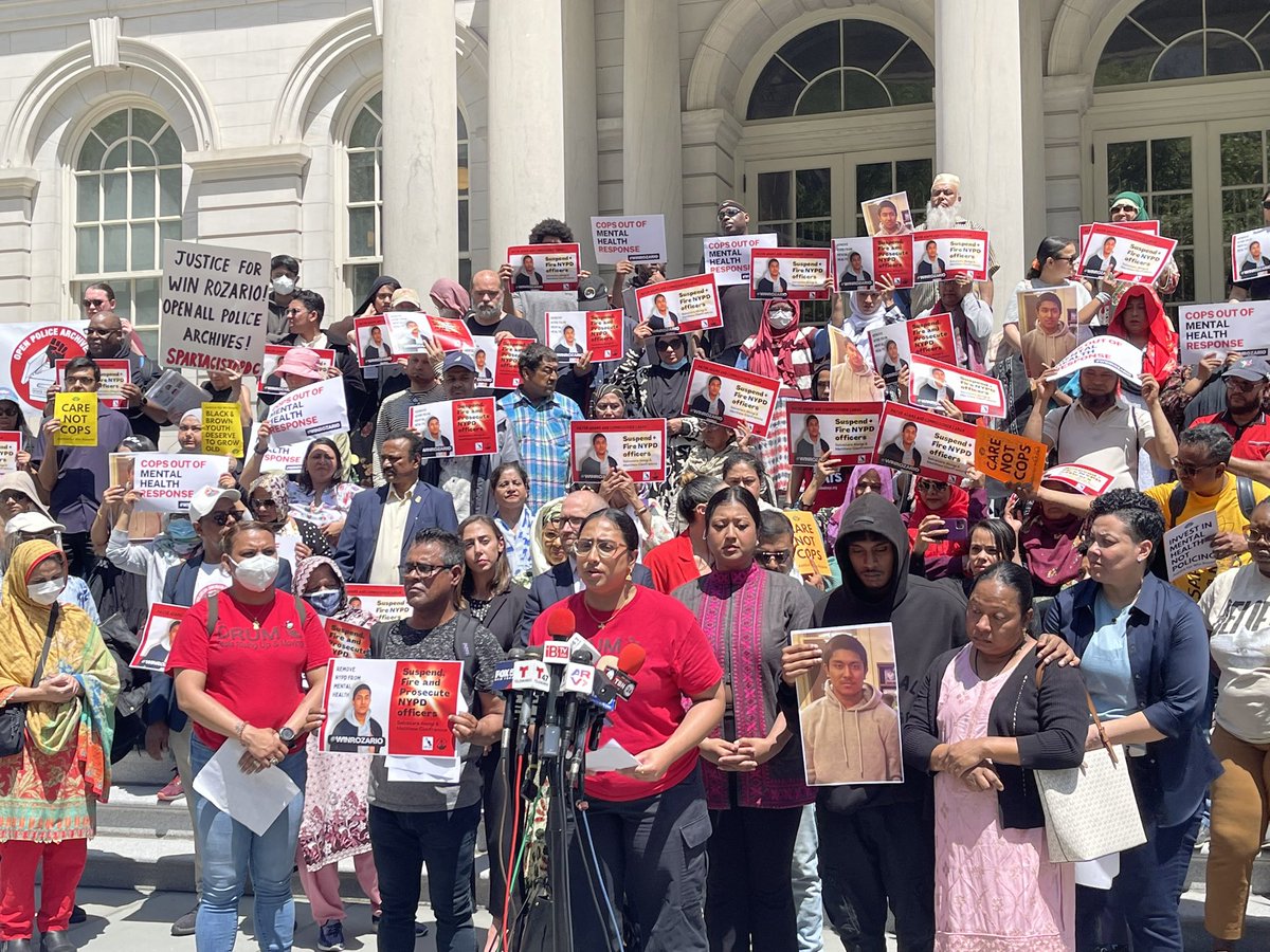 When will killer cops be held accountable? “NYPD murdered #WinRozario like they murdered #KawaskiTrawick and so many others who needed care but instead were shown utter cruelty!” says DRUM’s Racial Justice organizer Simran
