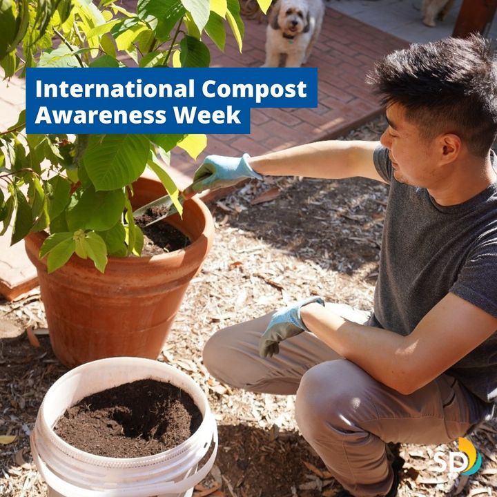 CityofSanDiego's tweet image. .#InternationalCompostAwarenessWeek +spring = perfect time to prepare soil for plant growth! City residents: self-load 2 cubic yards compost or 4-inch mulch for free. Learn more at miramargreenery.com or join the “Vermicomposting Basics” webinar today: bit.ly/3PR0Te0