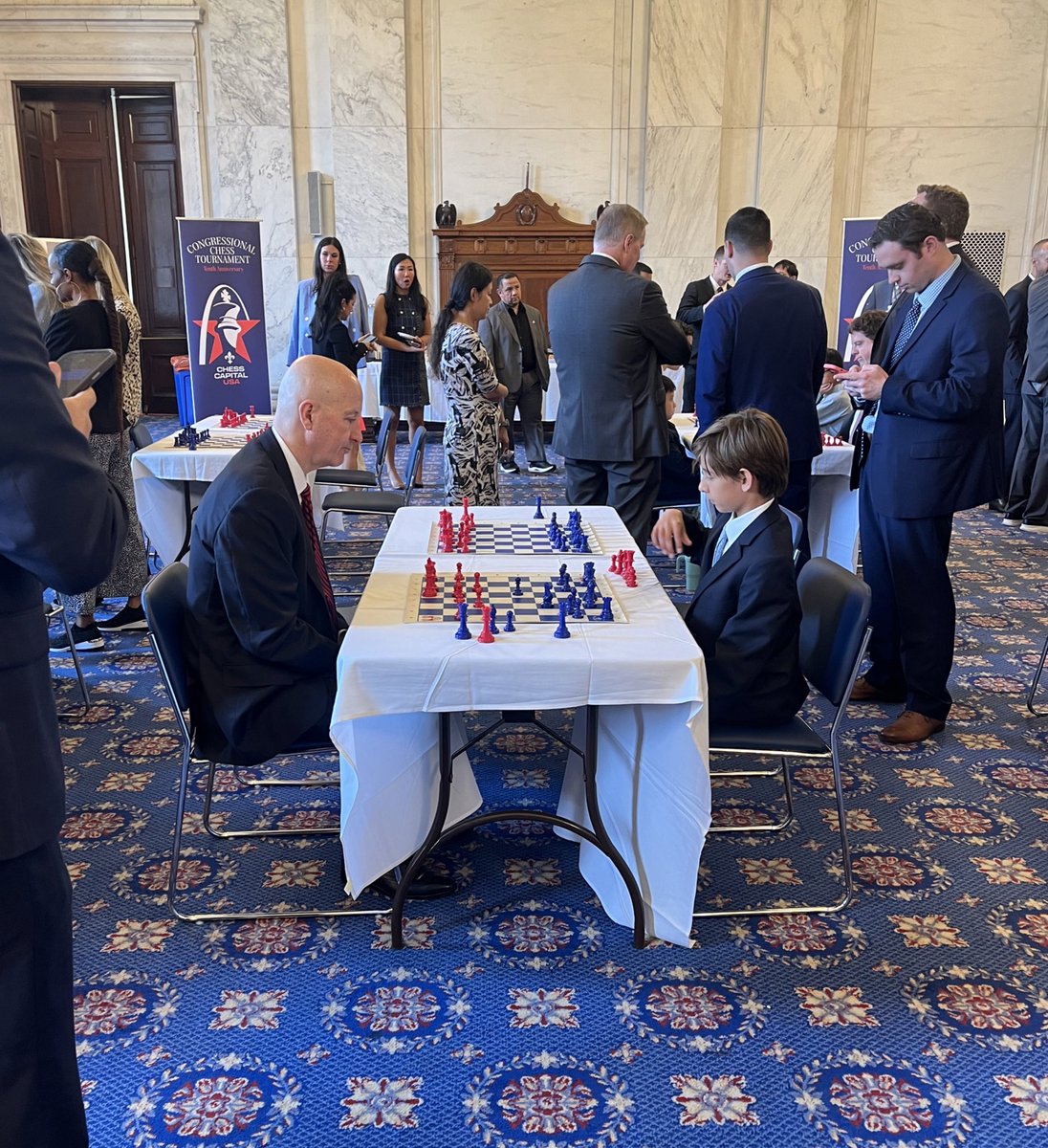 Some levity for your Senate Wednesday: a congressional chess tournament hosted by Sen. Schmitt This kid eventually smoked Sen. Ricketts (which he was a great sport about)