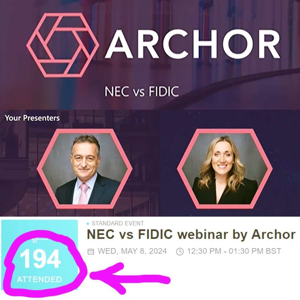 A superb turnout for #NEC Vs #FIDIC by Andrew + Carolyn of @archorllp - thanks to our expert presenters + all who attended. 👏👏👏

Missed the #webinar? Catch up on our #YouTube channel (link in comments)

#ConstructionLaw #LegalUpdate #ContractLaw #CivilEngineering #surveying