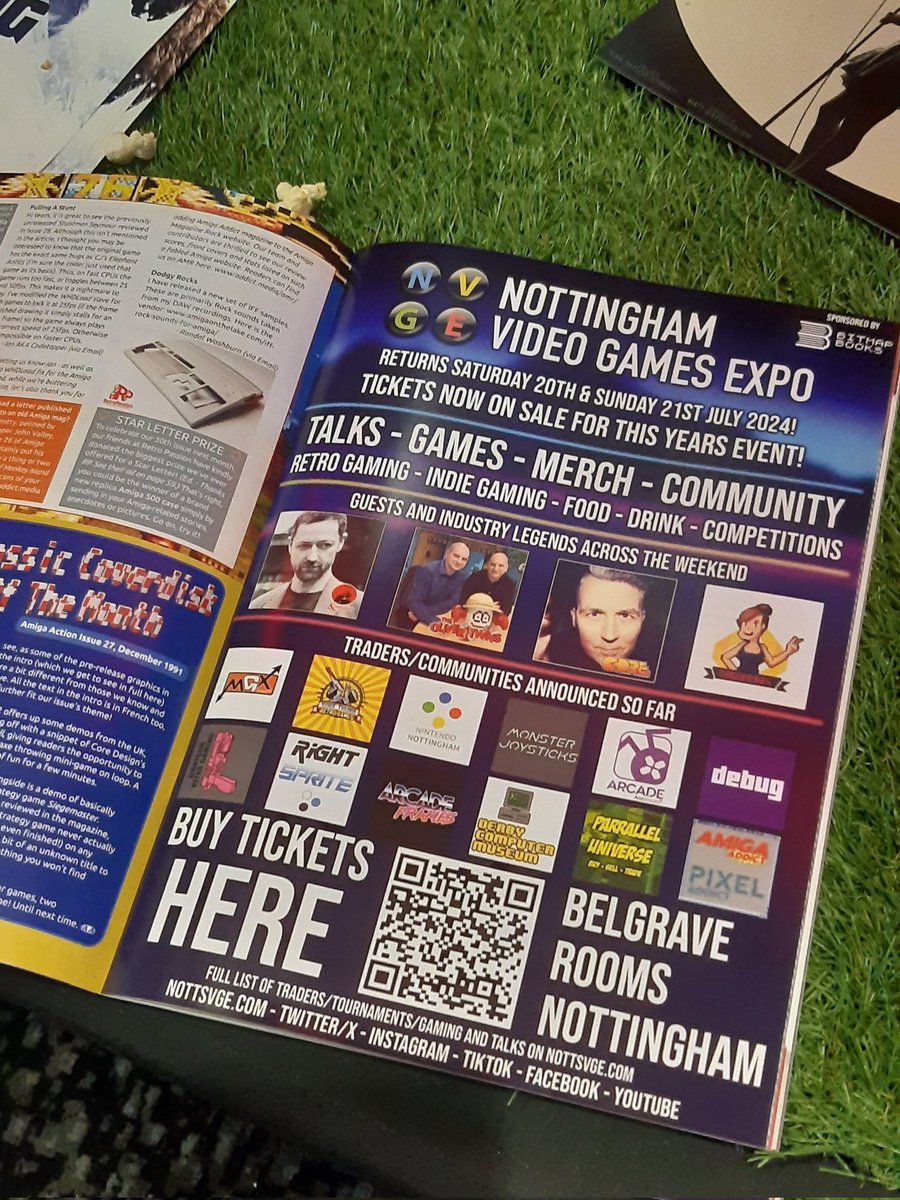 What do we have here in the latest issue (29) of Amiga Addict magazine? 👀 That's right, full page advert about the Nottingham Video Games Expo thanks team @amigamagazine Pick up yours today from all good retailers or online! #Amiga #AmigaAddict