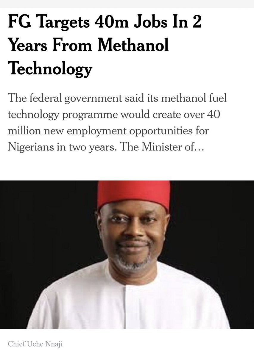 I hope Mrs Hadiza Bala is aware that you promised Nigerians 40 million jobs in 2 years from Methanol technology alone.

This is 7 months after , how far honorable minister ? 

We will be here