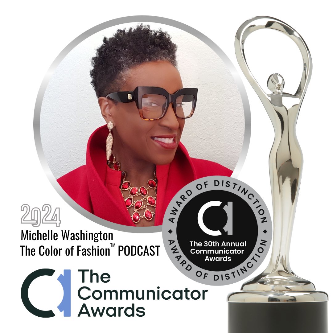 VERY HONORED to receive this AWARD! 🎉 The 30th Annual Communicator Awards proudly celebrates three decades. The AWARD OF DISTINCTION is presented to projects that exceed industry standards in quality & achievement. This now makes The Color of Fashion™ a 3X AWARD WINNING PODCAST