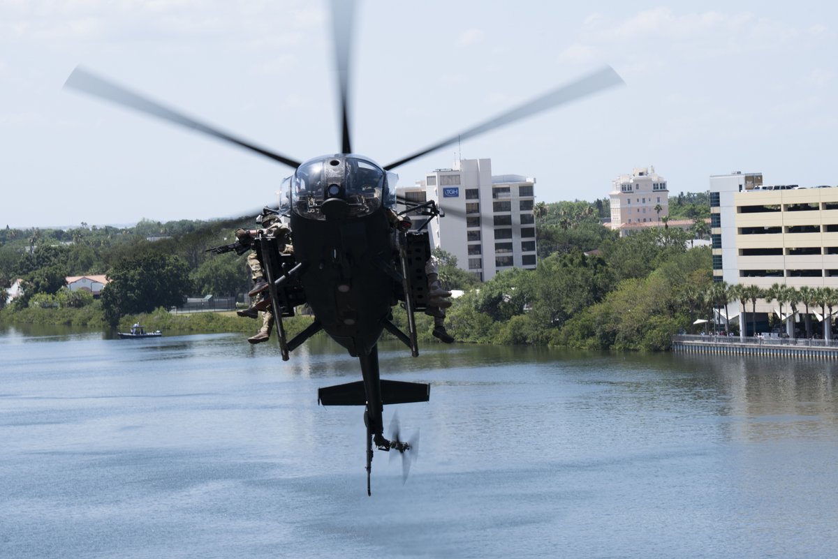 USSOCOM's tweet image. ♠️ #SOFWeek is halfway through in downtown #Tampa! 

Highlights from the premiere #SOF event with international #partners and #allies include senior leader engagements, bilateral sessions, and panels on the international SOF network and its roles in the Great Power Competition.