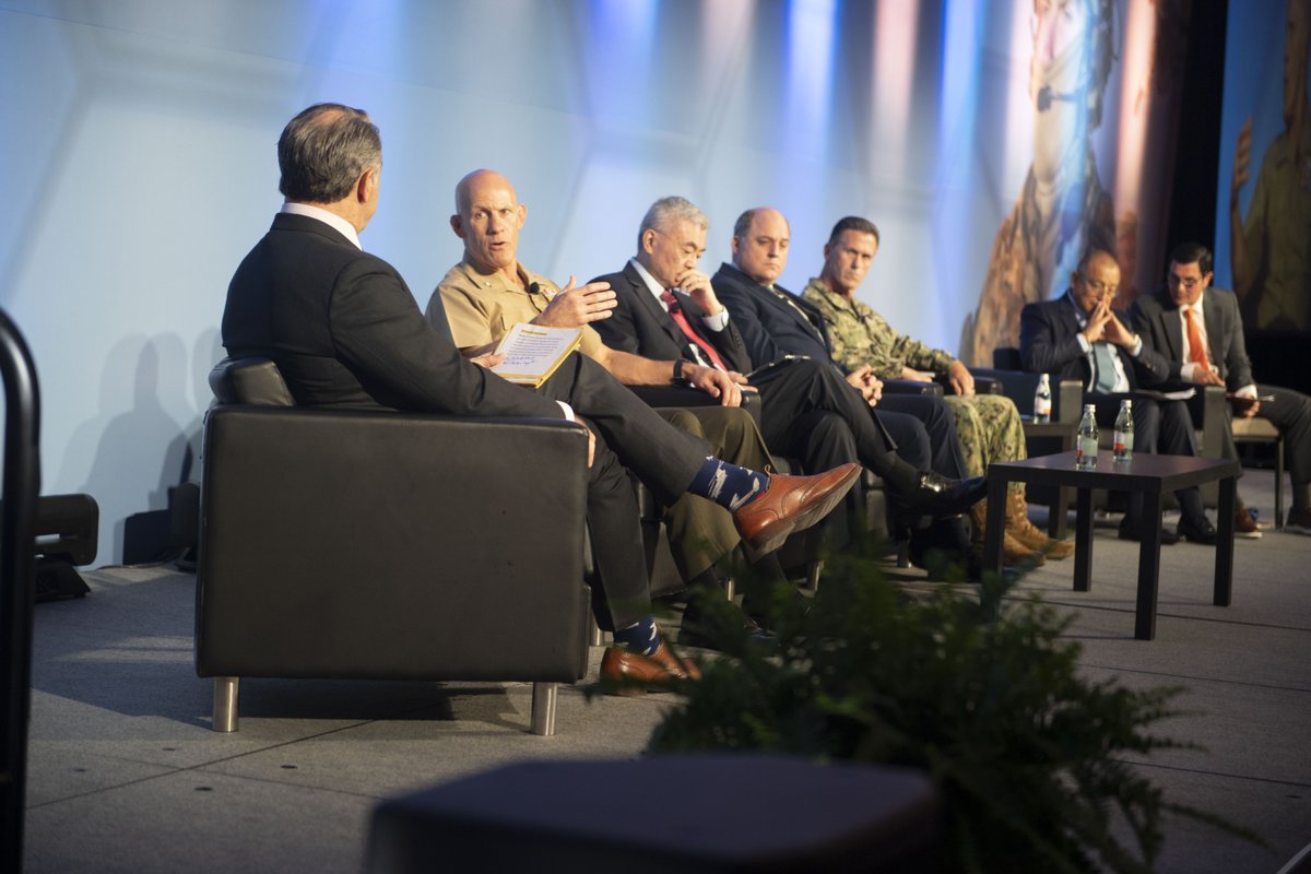 USSOCOM's tweet image. ♠️ #SOFWeek is halfway through in downtown #Tampa! 

Highlights from the premiere #SOF event with international #partners and #allies include senior leader engagements, bilateral sessions, and panels on the international SOF network and its roles in the Great Power Competition.