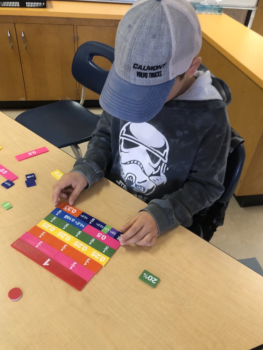 Exploring fractions in our ignite time helps us to make connections in math