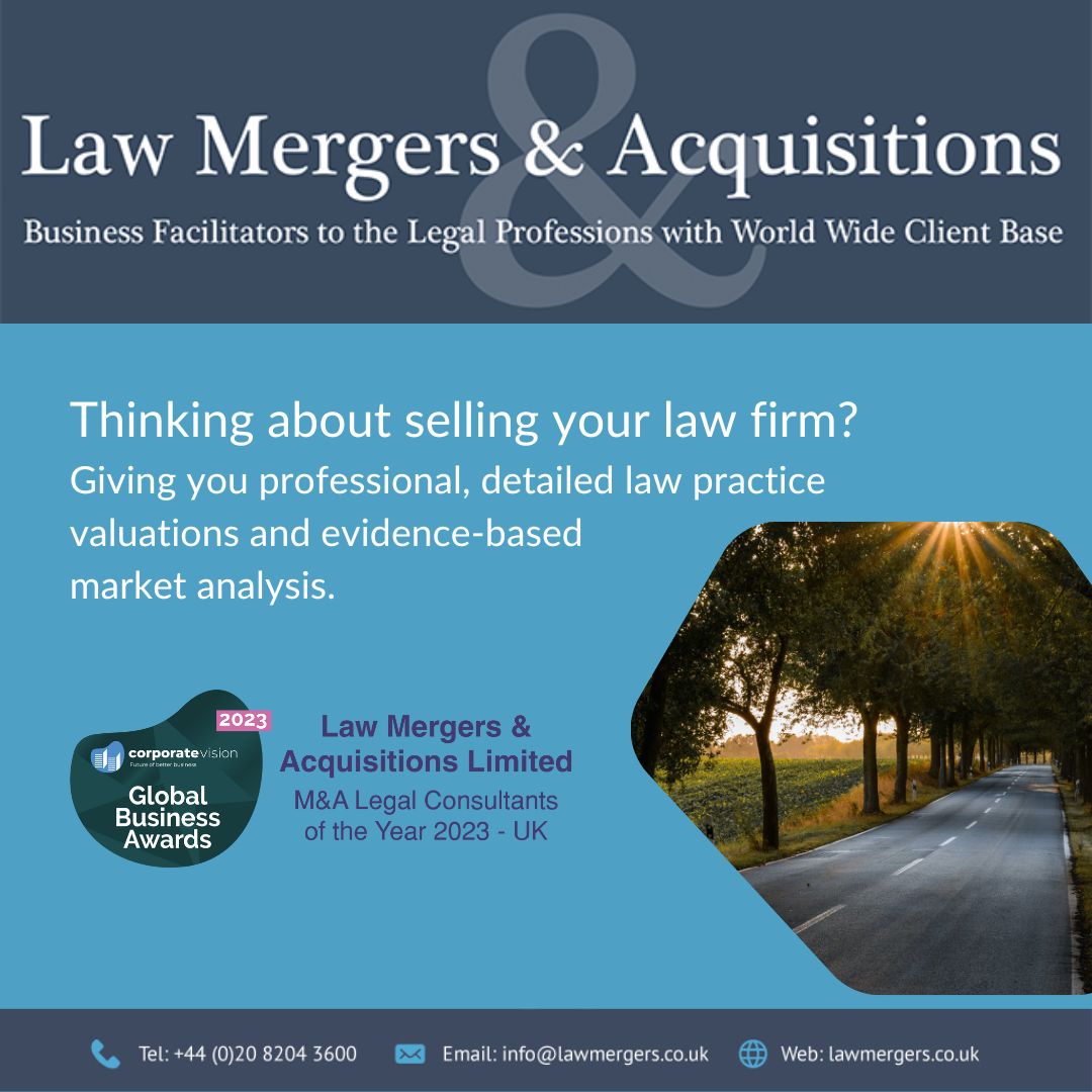 ow.ly/6cln50R6MoP
Tel: +44 (0)20 8204 3600
 #legalfirms #law #lawfirms #lawmergers #legalprofession #legalnews #legalfirms #LawFirmValuations #MergersAndAcquisitions