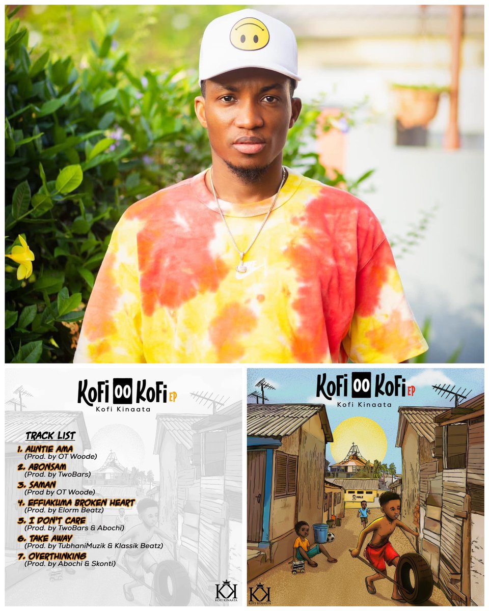 🇬🇭 Kofi Kinaata releases track list for his much anticipated debut album - Kofi oo Kofi . The seven tracks album has no feature which is quite exceptional in the music fraternity of Ghana. Let’s go @KinaataGh