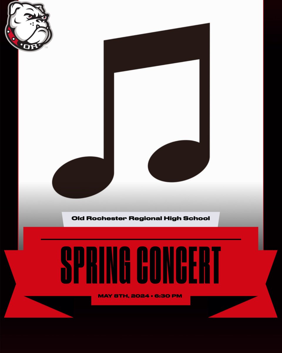 Please join us this evening for our Spring Concert at 6:30 p.m. in the Auditorium. Tonight is a night to enjoy the many talents of our Music Department while honoring our graduating seniors. Go Bulldogs!!!