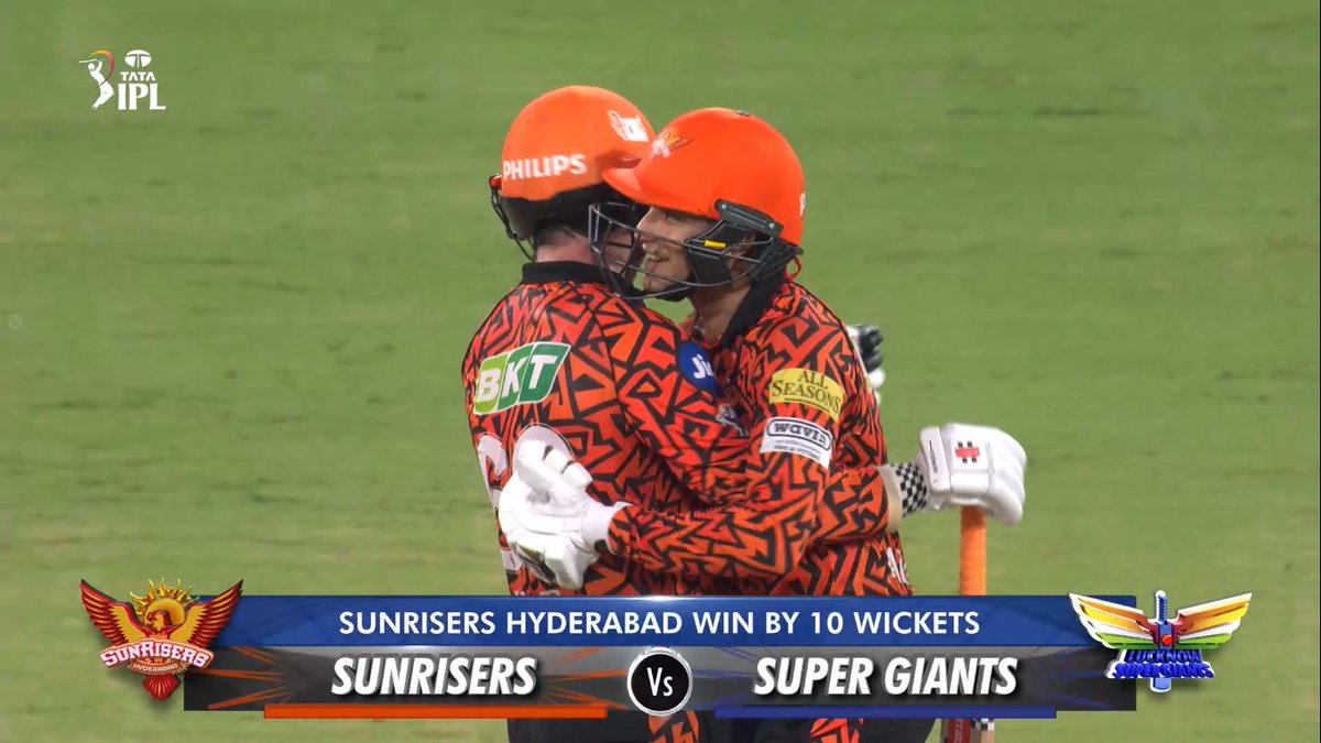 What a win @SunRisers, it's all over in a flash. That's SRH! 🧡 #OrangeArmyAateTsunami🔥🔥
