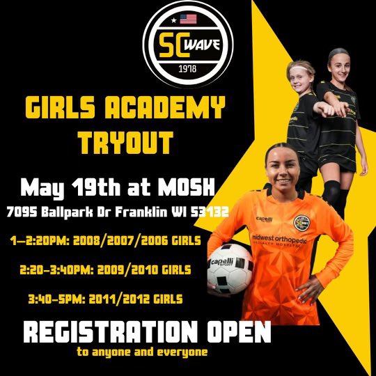 Another opportunity to be a part of a successful and winning culture! Players registered for the GA ID Event or Waukesha tryouts don’t need to register again. Register using the link below playmetrics.com/signup?clubTok…