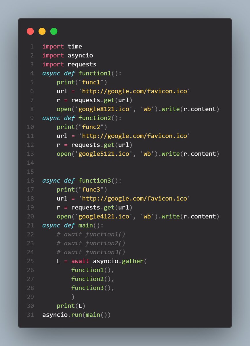 Rohan__Koley's tweet image. Hey!! #connections it's my #day74 of my #75daysofcodechallenge with #python . today I learn about AsyncIO in python .#dailycoding #dailylearning #dailychallenge