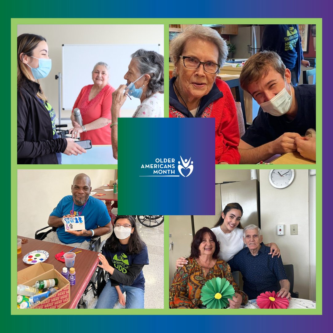 May is #OlderAmericansMonth. The focus this year is #PoweredByConnection. Our mission is to connect college students nationwide with hospitalized children &amp; older adults, fostering fun, friendship, &amp; support.

Learn more about our Senior Buddy Program at students-care.org/programs/senio…