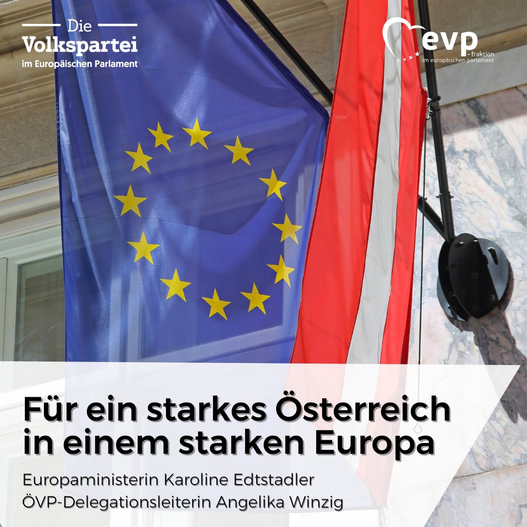 Alle Krisen und Herausforderungen, denen die #EU gegenübersteht, sind auch große Chancen für notwendige Veränderungen und Weiterentwicklung. Diese Chancen wollen wir nützen, um 🇪🇺 und 🇦🇹 zu stärken, sagen @k_edtstadler & @AngelikaWinzig zum #Europatag. 👉🏻ots.at/presseaussendu…