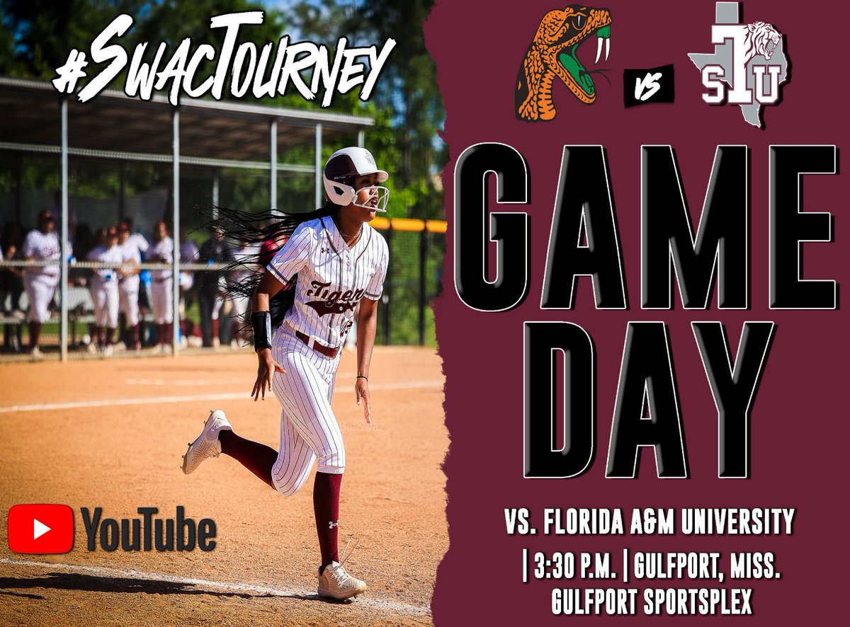 It’s GameDay!! - SWAC Tournament 🆚 Florida A&M 🕞 3:30 p.m. 🏟 Gulfport Sportsplex 📍 Gulfport, MS 📊 tinyurl.com/3wa7vj97 🎥 tinyurl.com/2xmchwx4