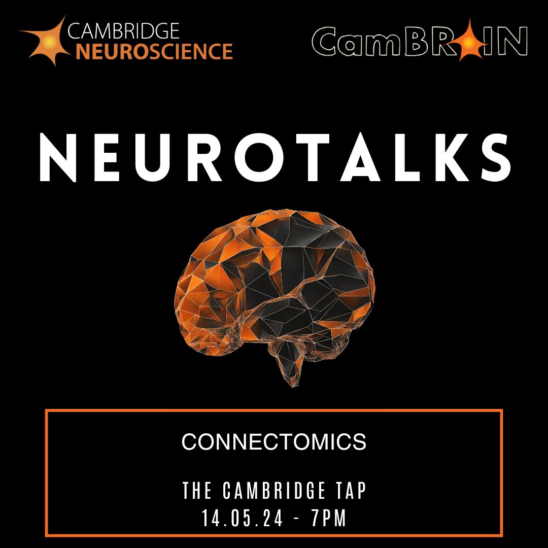 Neurotalks coming your way next week! Join us Tues 15 May from 7pm for connectomics, a look into the fundamental architecture of the brain 👀