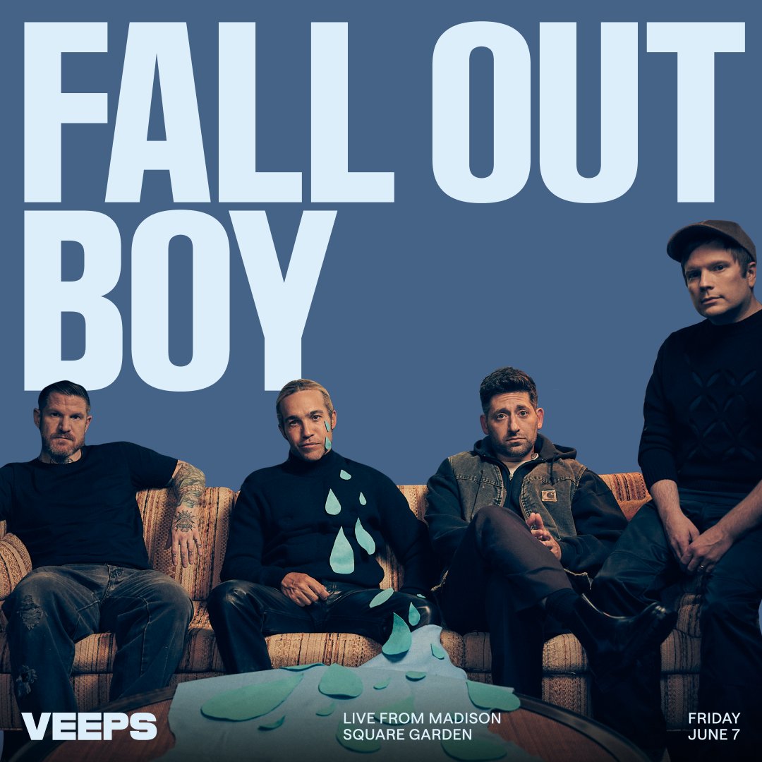 Feeling the post 2our blues? Stream @FallOutBoy on the So Much For (2our) Dust show from @TheGarden - June 7 on @Veeps veeps.events/Fob #FallOutBoy #FOB #MSG