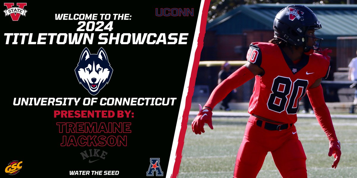 🔴⚫️Confirmed ⚫️🔴 UCONN is coming to the Titletown Showcase!! We're juiced to have The American Conference represented in Titletown! Sign Up with this link⬇️ tinyurl.com/3tmtnpxx #WaterTheSeed