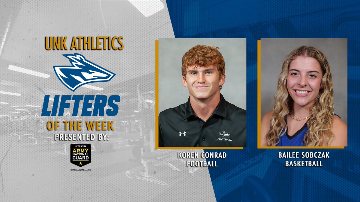 Congratulations to our Lifters of the Week!💪 Presented by: Nebraska Army National Guard #GoLopers #LopesUp #PowerOfTheHerd