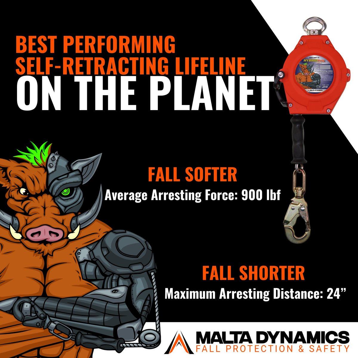 Malta Dynamics (@maltadynamics) on Twitter photo Fall shorter and fall softer. The Malta Dynamics Hybrid Hog Class 1 Self-Retracting Lifeline is the best performing SRL on the market.
SHOP NOW: hubs.la/Q02wxFbm0 Fall shorter and fall softer. The Malta Dynamics Hybrid Hog Class 1 Self-Retracting Lifeline is the best performing SRL on the market.
SHOP NOW: hubs.la/Q02wxFbm0